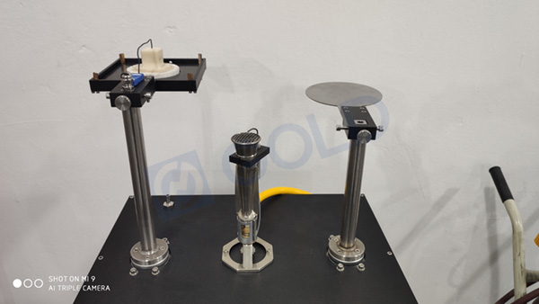 Probador de transmisi&oacute;n de calor de ropa protectora ISO 9151