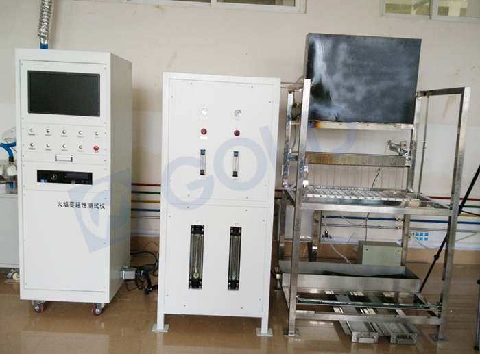 ISO 5658 IMO propagaci&oacute;n del probador de llama