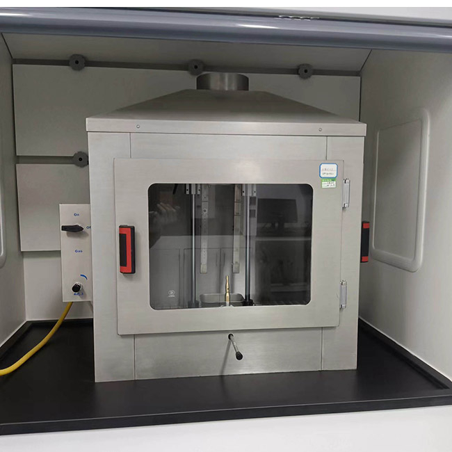 Probador de fuente de llama única ISO 11925 para pruebas de inflamabilidad de materiales de construcción