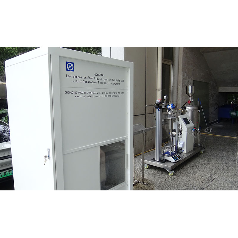  UL162 EN 1568 Dispositivo de medición del tiempo de separación y relación de espuma del líquido espumoso de baja expansión