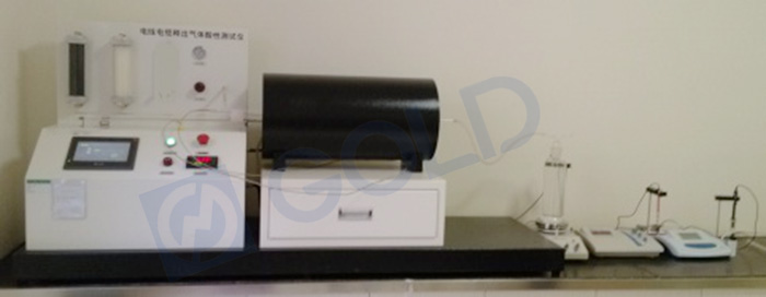 2 cables el&eacute;ctricos Aparatos de prueba de liberaci&oacute;n de gases hal&oacute;genos, probador de corrosi&oacute;n del cable IEC 60754-1, 2