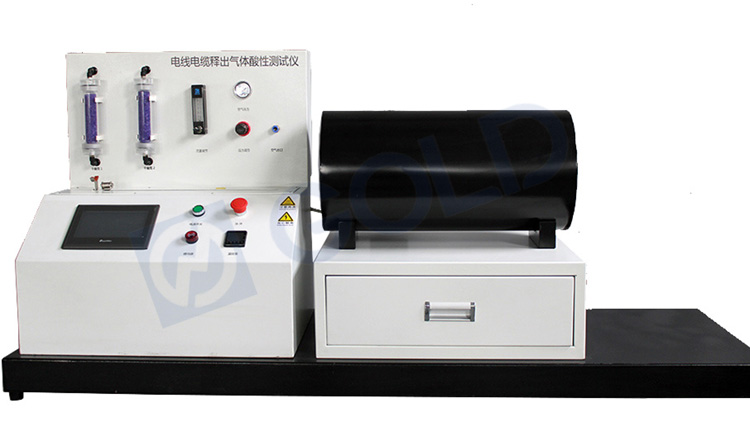 Cables el&eacute;ctricos &Aacute;cido hal&oacute;geno Aparato de prueba de liberaci&oacute;n de gas, probador de corrosi&oacute;n de cable IEC 60754-1, 2